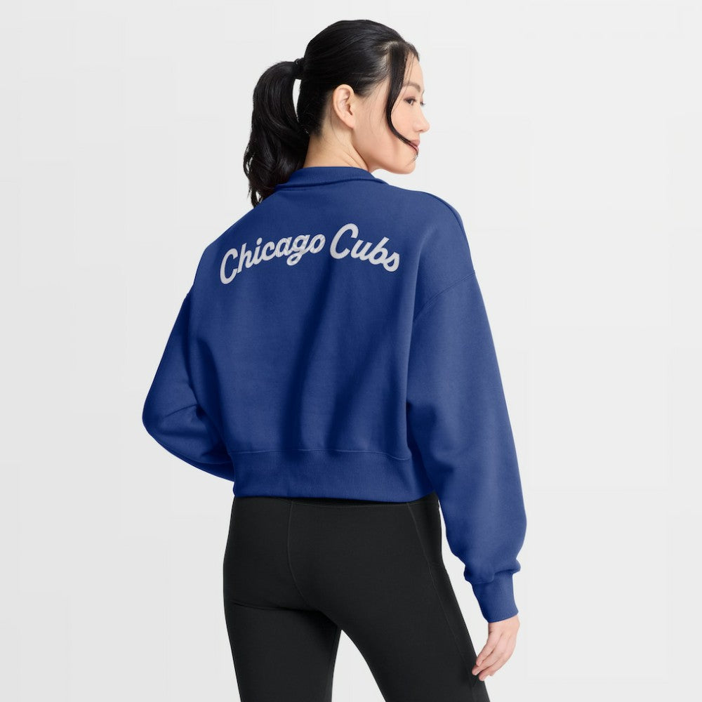 Chicago Cubs Women's Primetime Phoenix Fleece Half-Zip Sweatshirt - Royal | Nike