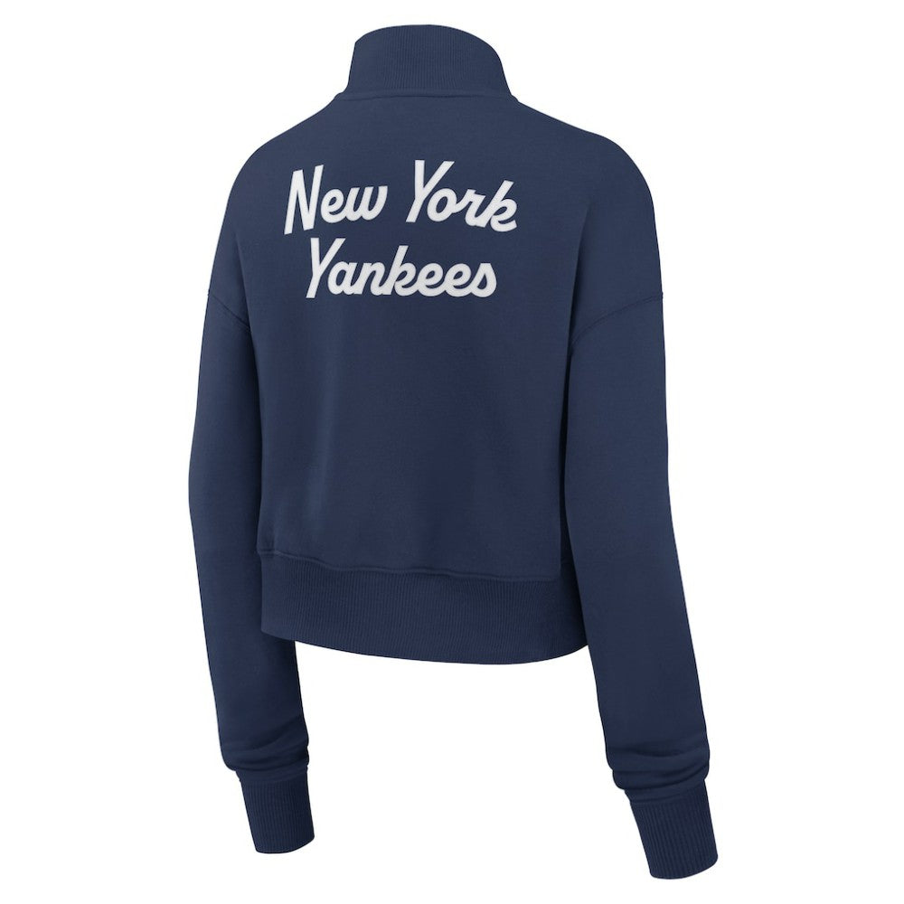 New York Yankees Women's Primetime Phoenix Fleece Half-Zip Sweatshirt - Navy | Nike