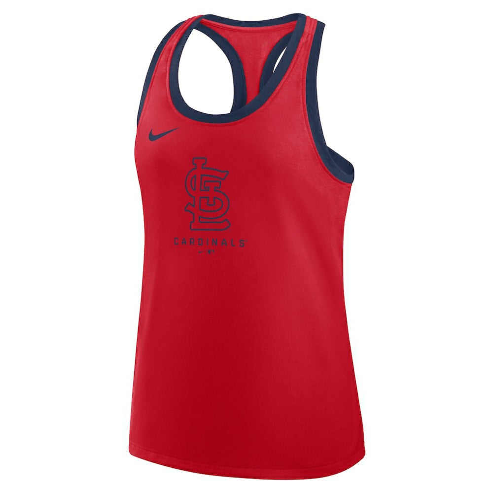 St. Louis Cardinals Women's Tri-Blend Dri-FIT Racerback Tank Top - Red | Nike