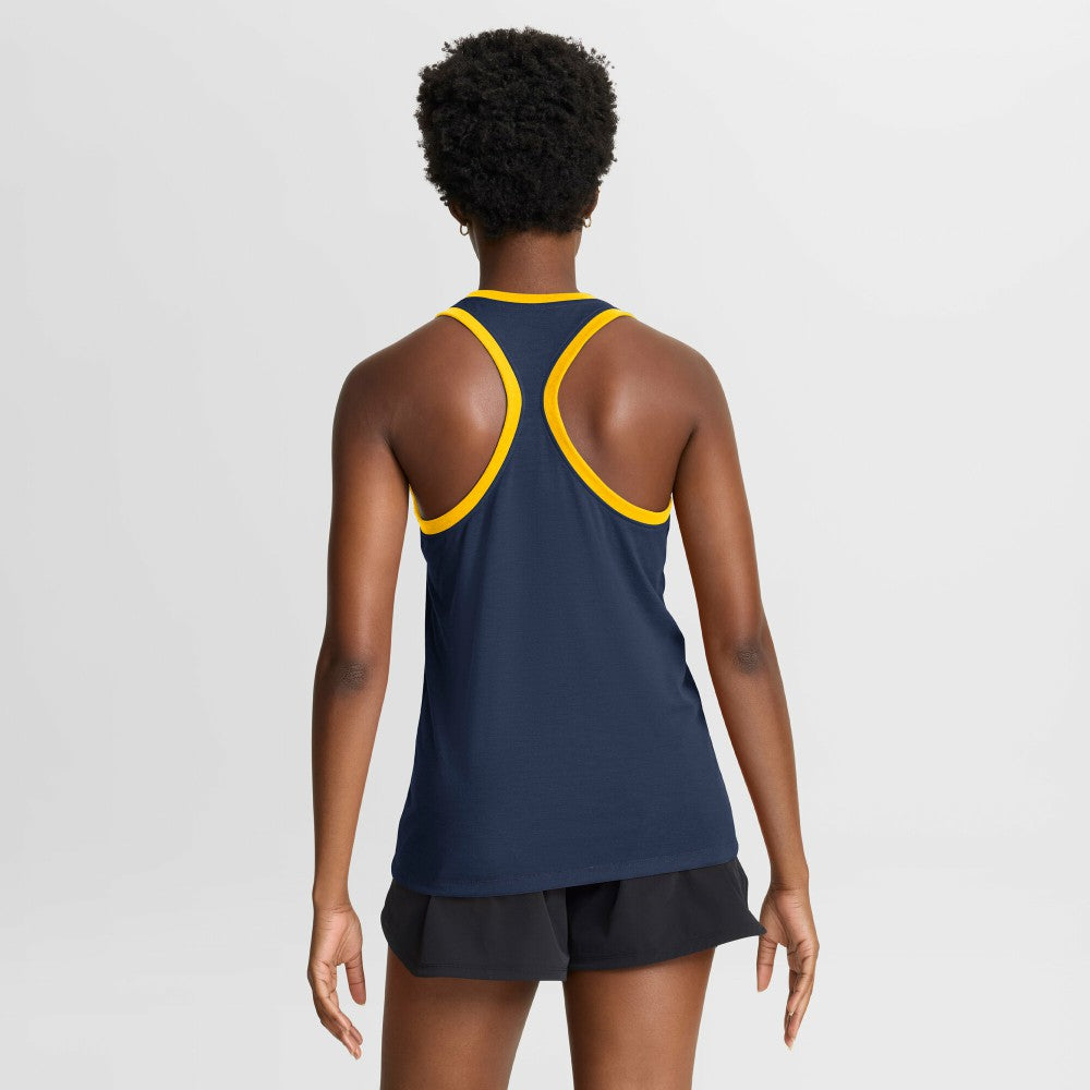 Milwaukee Brewers Women's Tri-Blend Dri-FIT Racerback Tank Top - Navy | Nike