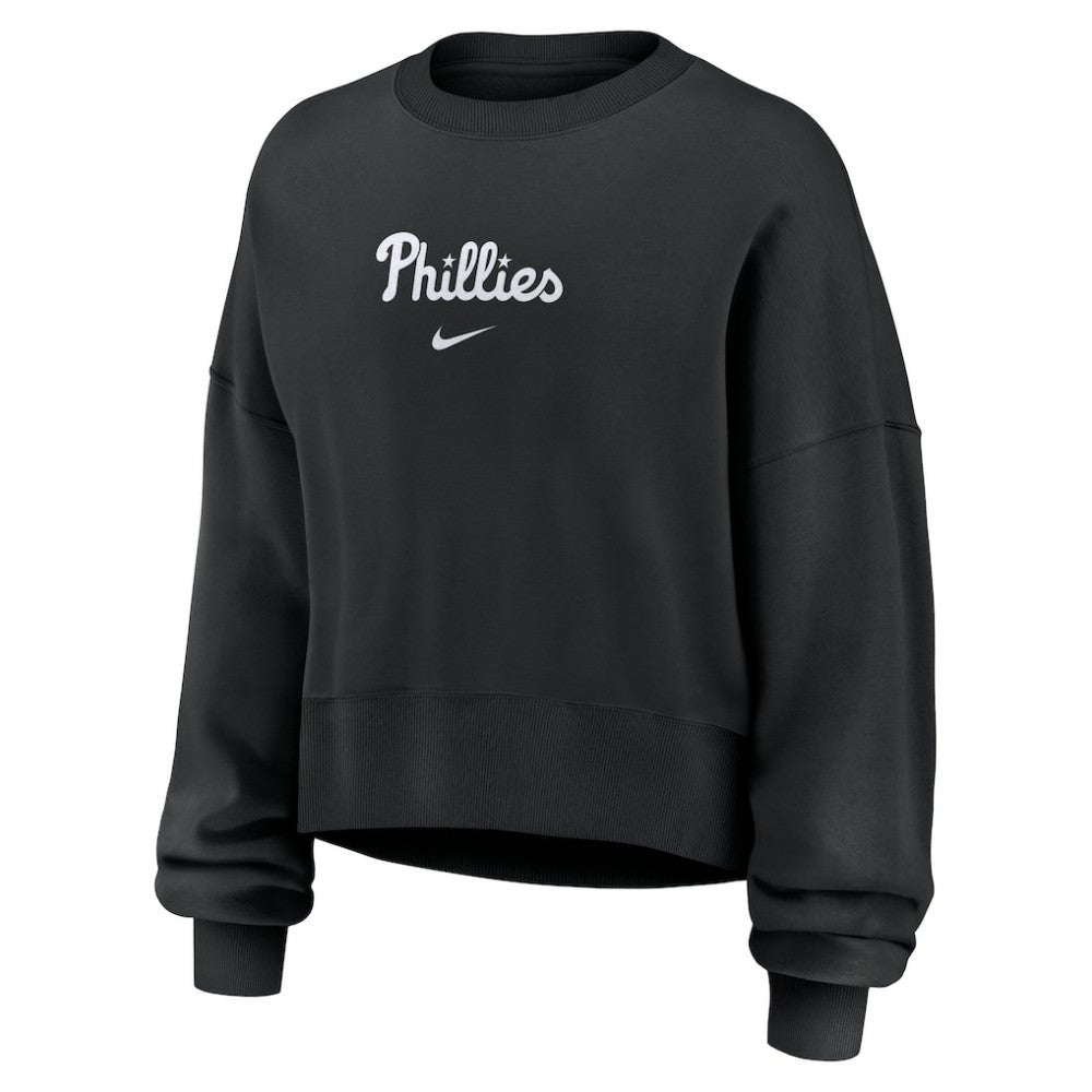 Philadelphia Phillies Women's Oversized Primetime Sweatshirt - Black | Nike