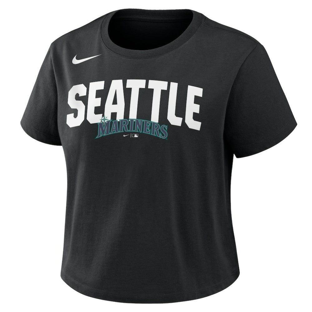 Seattle Mariners Women's Mod Cropped T-Shirt - Black | Nike