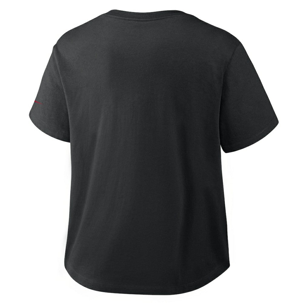 Los Angeles Dodgers Women's Mod Cropped T-Shirt - Black | Nike