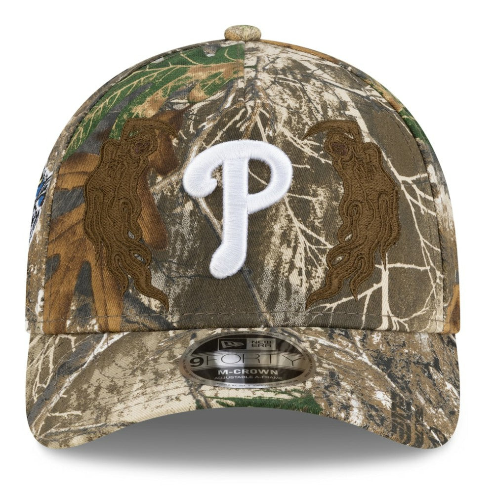 Philadelphia Phillies x Warren Lotas Realtree 9FORTY A-Frame M-Crown Adjustable Hat - Camo | New Era