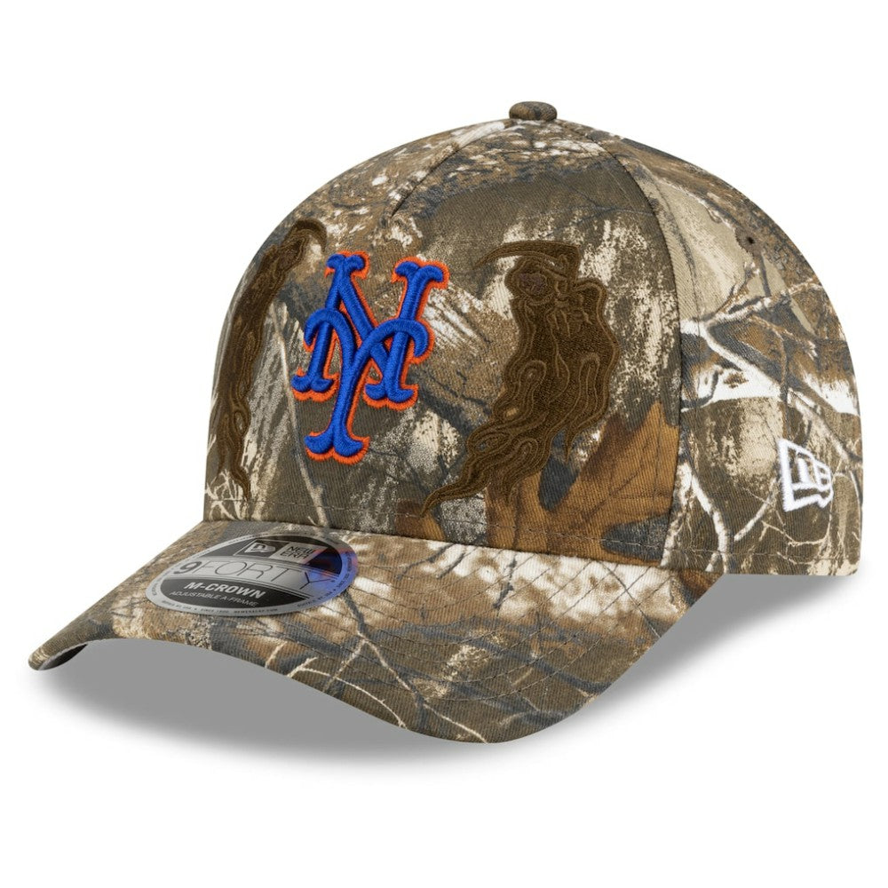 New York Mets x Warren Lotas Realtree 9FORTY A-Frame M-Crown Adjustable Hat - Camo | New Era