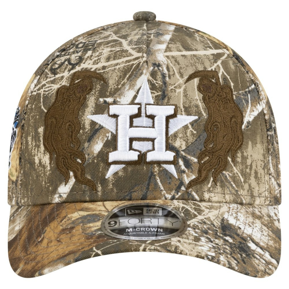 Houston Astros x Warren Lotas Realtree 9FORTY M-Crown A-Frame Adjustable Hat - Camo | New Era