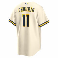 Jackson Chourio Milwaukee Brewers Home Replica Jersey - Cream | Nike