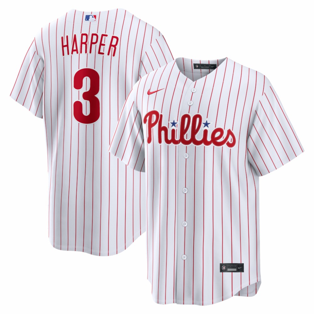 Bryce Harper Philadelphia Phillies Home Replica Jersey - White | Nike