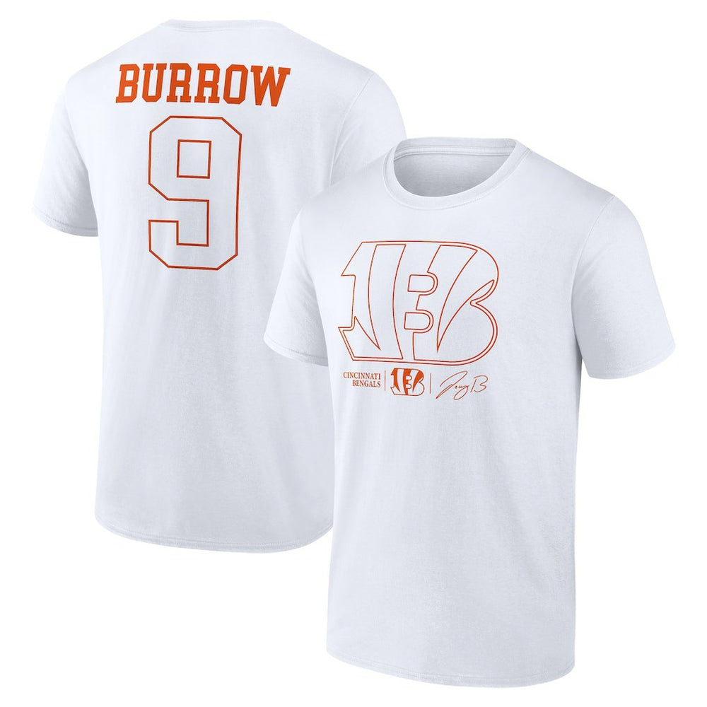 NFL Cincinnati Bengals Joe Burrow  Name & Number T-Shirt