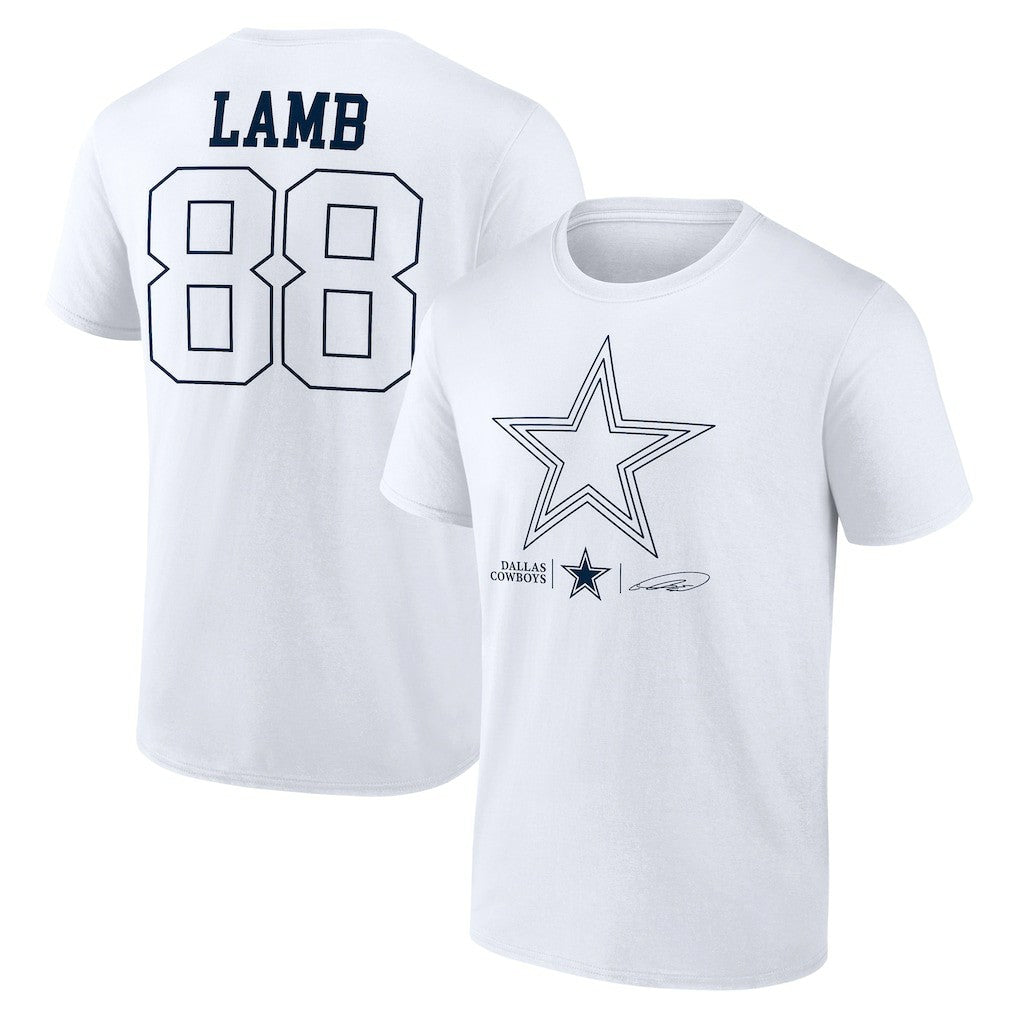 NFL Dallas Cowboys CeeDee Lamb  Tonal Name & Number T-Shirt