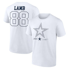 NFL Dallas Cowboys CeeDee Lamb  Tonal Name & Number T-Shirt
