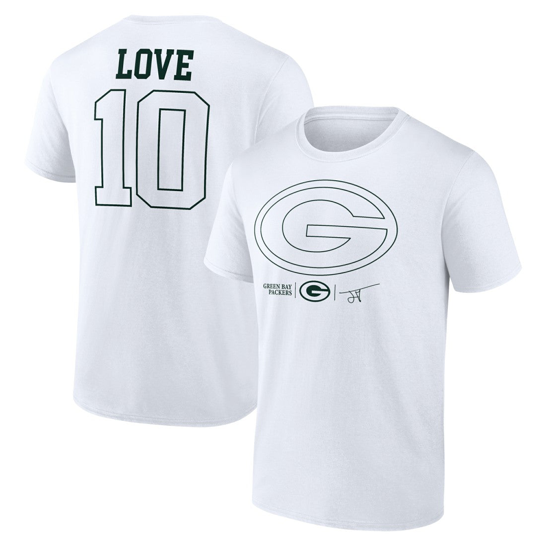 NFL Green Bay Packers Jordan Love  Tonal Name & Number T-Shirt