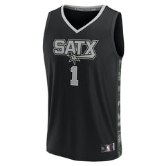 Victor Wembanyama San Antonio Spurs Fast Break Replica Player Jersey - Statement Edition - Black | Fanatics on sale