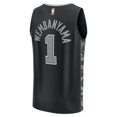 Victor Wembanyama San Antonio Spurs Fast Break Replica Player Jersey - Statement Edition - Black | Fanatics on sale