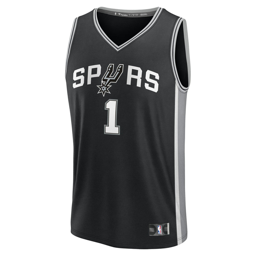 Victor Wembanyama San Antonio Spurs Fast Break Replica Player Jersey - Icon Edition - Black | Fanatics online