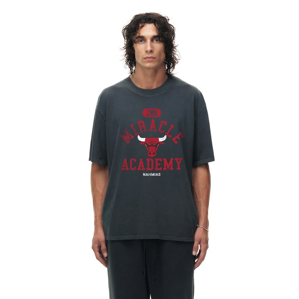 Chicago Bulls Unisex Miracle Academy x NBA Collection Vintage Boxy T-shirt sale - Heather Black shop