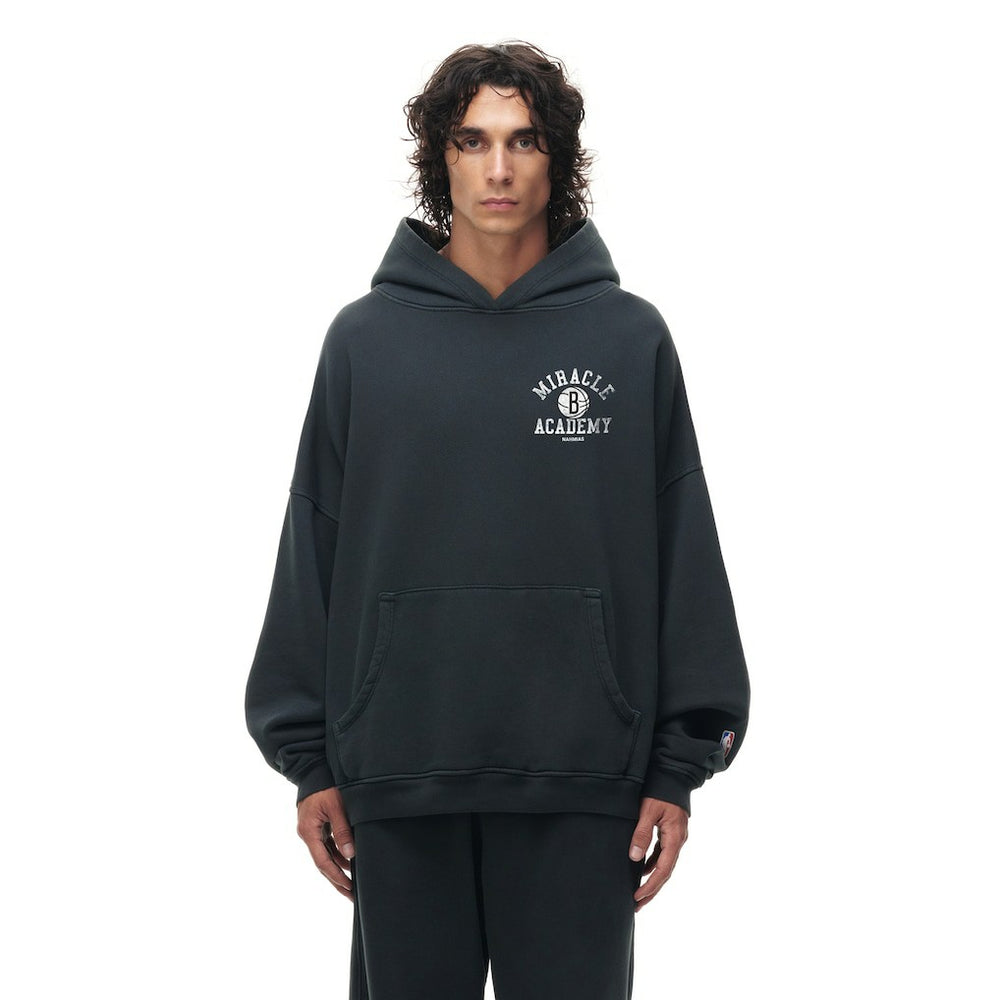 Brooklyn Nets Unisex Miracle Academy x NBA Collection Vintage Sunfade Hoodie - Heather Black shop