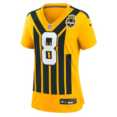 NFL Pittsburgh Steelers Aaron Rodgers  Women's Alternate 1933 Throwback Game Jersey