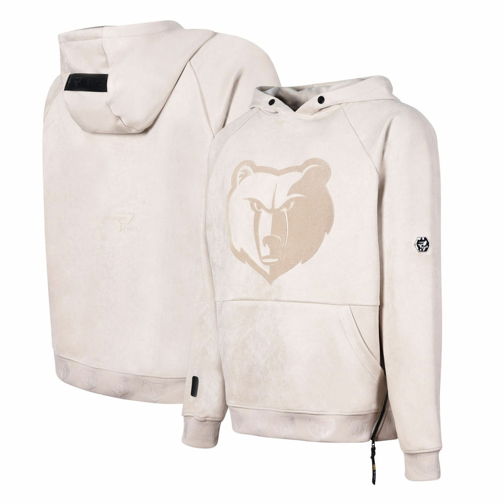Memphis Grizzlies Protege Eco-Friendly Functional Suede Fashion Tonal Hoodie - Cream outlet