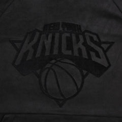 New York Knicks Protege Eco-Friendly Functional Suede Fashion Tonal Hoodie - Black for sale