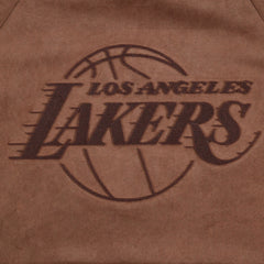 Los Angeles Lakers Protege Eco-Friendly Functional Suede Fashion Tonal Hoodie - Brown online