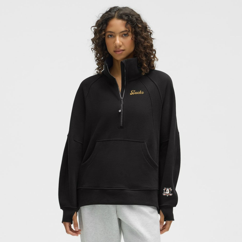 Anaheim Ducks lululemon Women's Long Scuba Oversized Half-Zip Funnel Neck