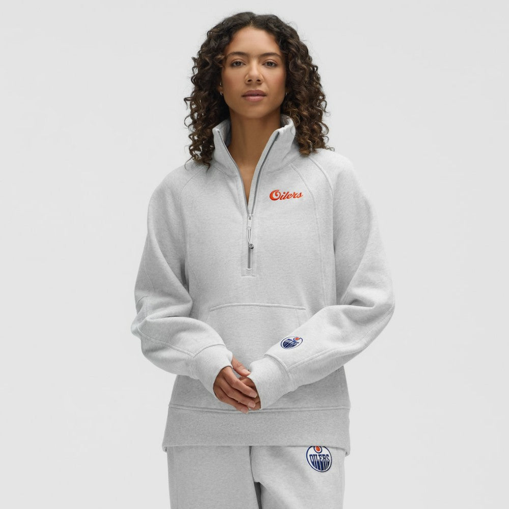 Edmonton Oilers lululemon Women's Long Scuba Oversized Half-Zip Funnel Neck