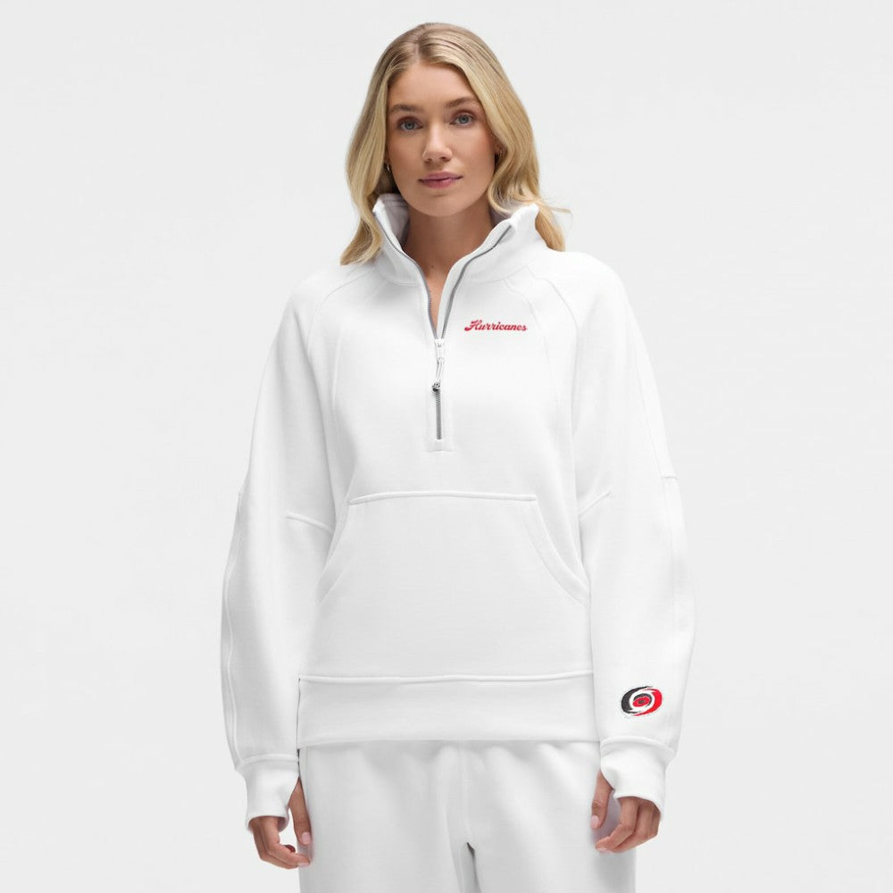 Carolina Hurricanes lululemon Women's Long Scuba Oversized Half-Zip Funnel Neck