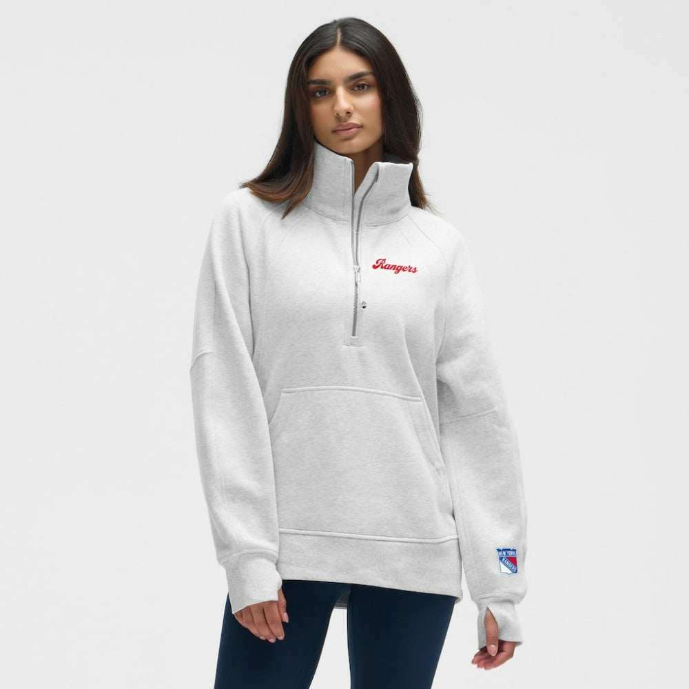 New York Rangers lululemon Women's Long Scuba Oversized Half-Zip Funnel Neck