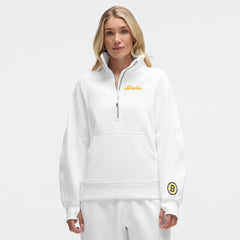 Boston Bruins lululemon Women's Long Scuba Oversized Half-Zip Funnel Neck
