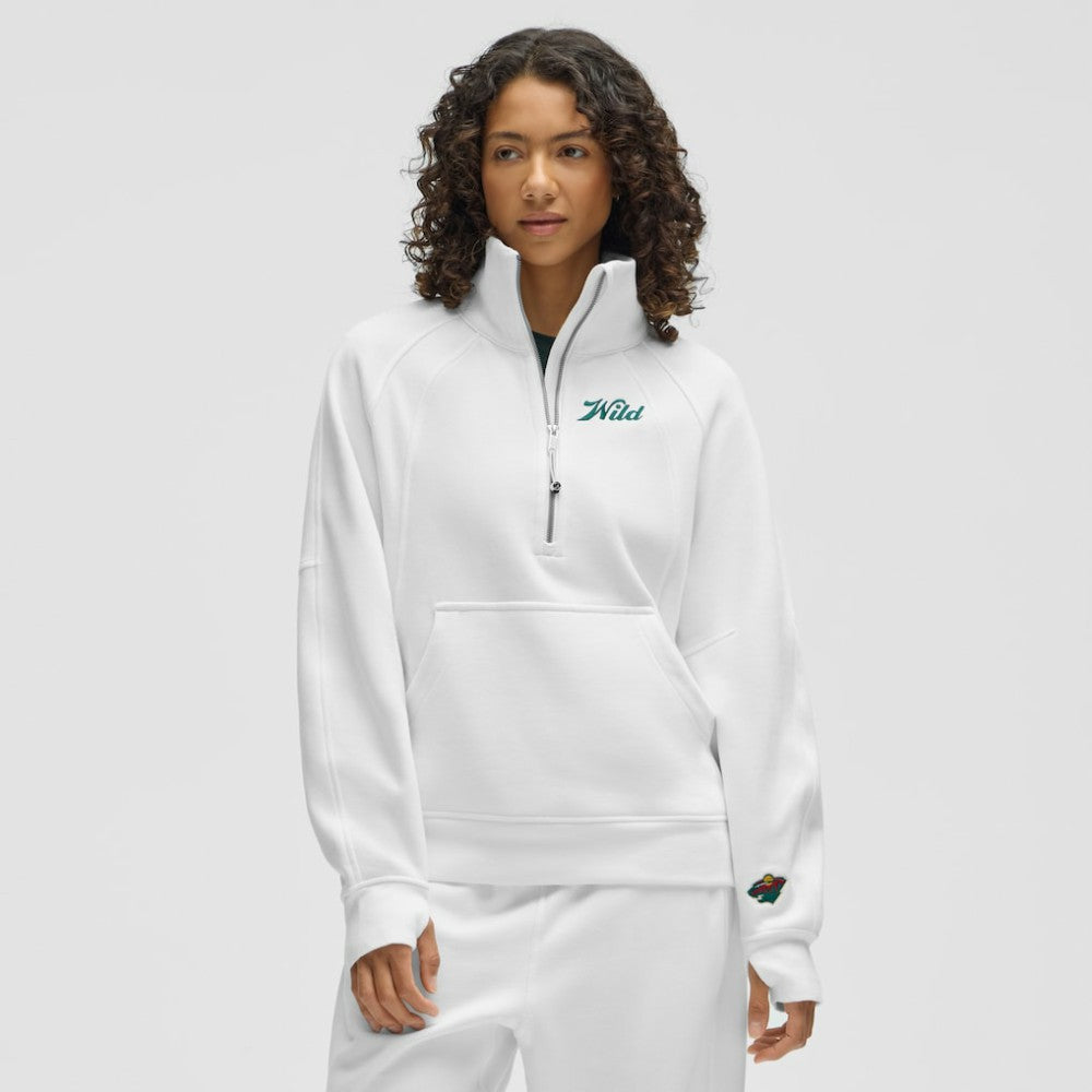 Minnesota Wild lululemon Women's Long Scuba Oversized Half-Zip Funnel Neck