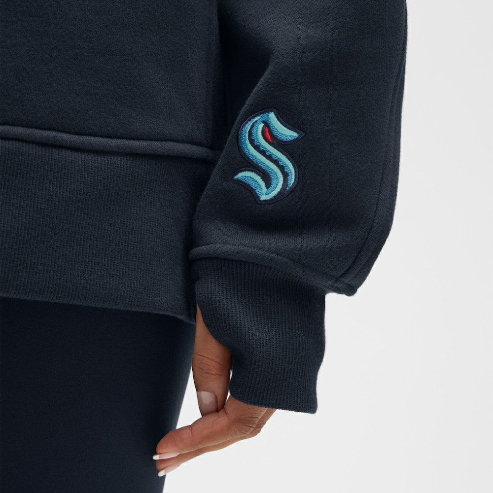Seattle Kraken lululemon Women's Long Scuba Oversized Half-Zip Funnel Neck