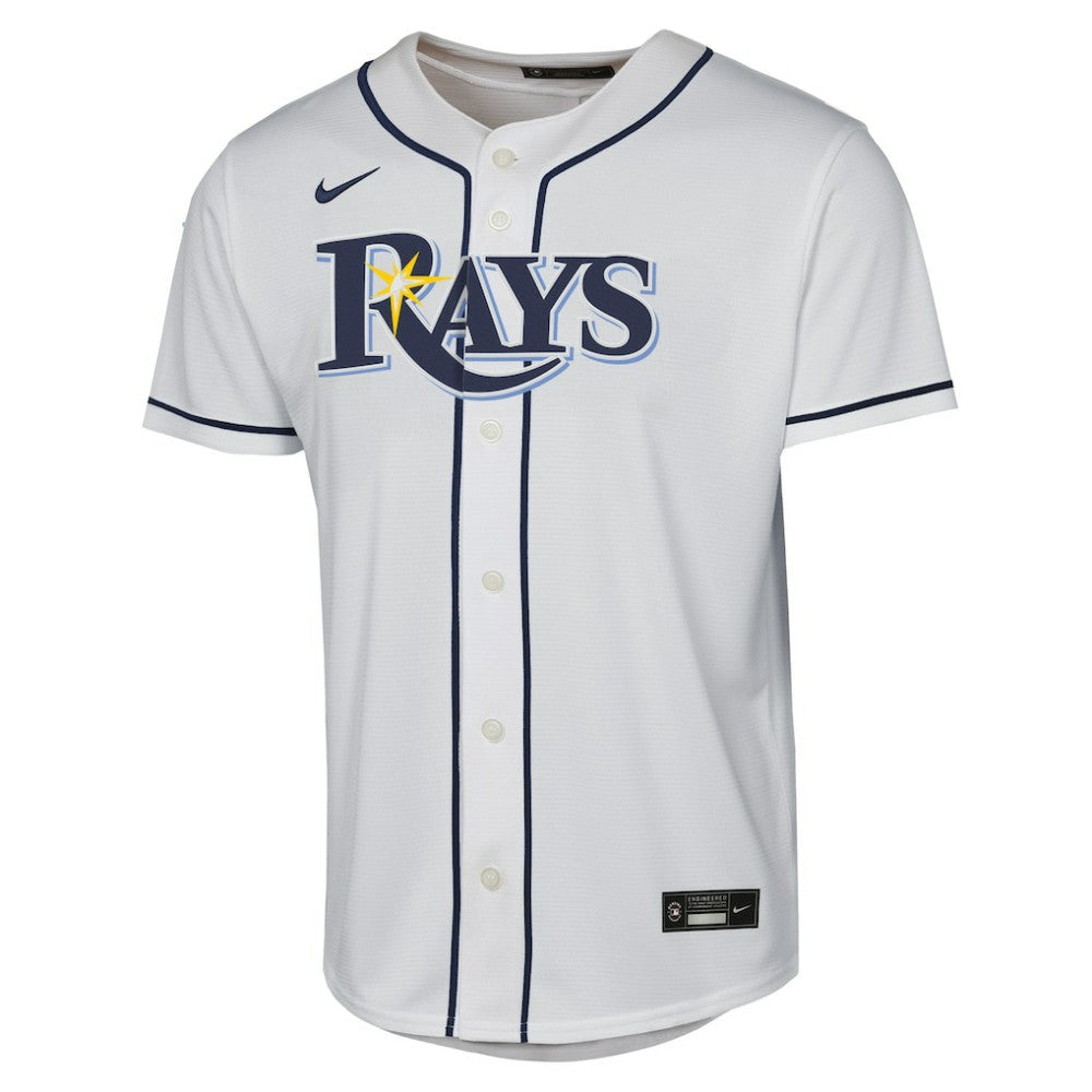 Junior Caminero Tampa Bay Rays Youth Home Replica Player Jersey - White | Nike
