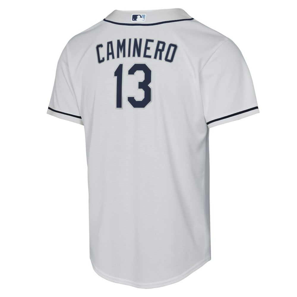 Junior Caminero Tampa Bay Rays Youth Home Replica Player Jersey - White | Nike