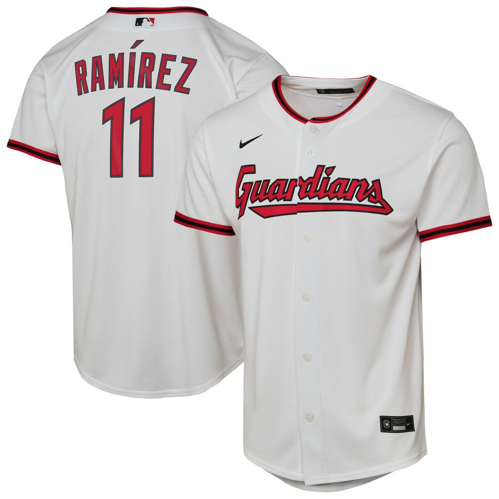 José Ramírez Cleveland Guardians Youth Home Replica Player Jersey - White | Nike