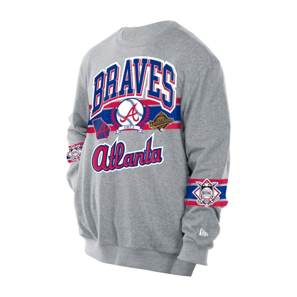 Atlanta Braves Sport Classics Sweatshirt - Gray | New Era