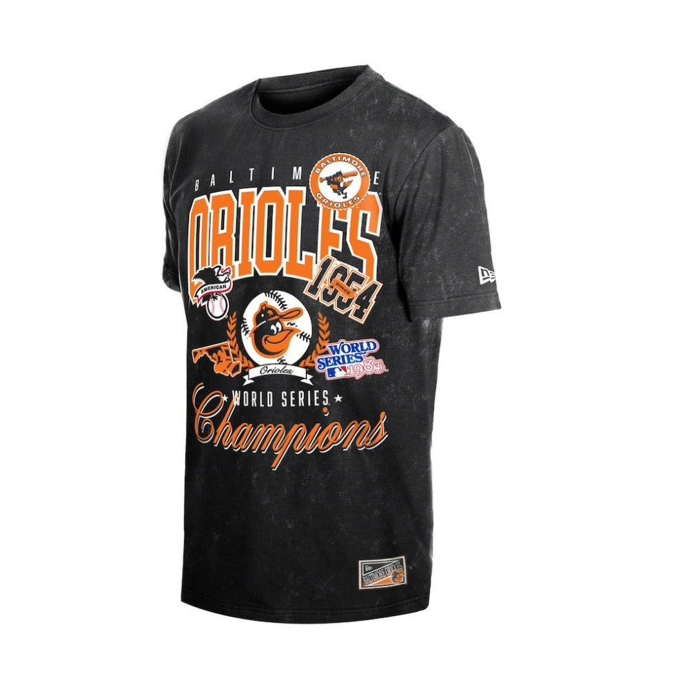 Baltimore Orioles Mineral Wash T-Shirt - Black | New Era