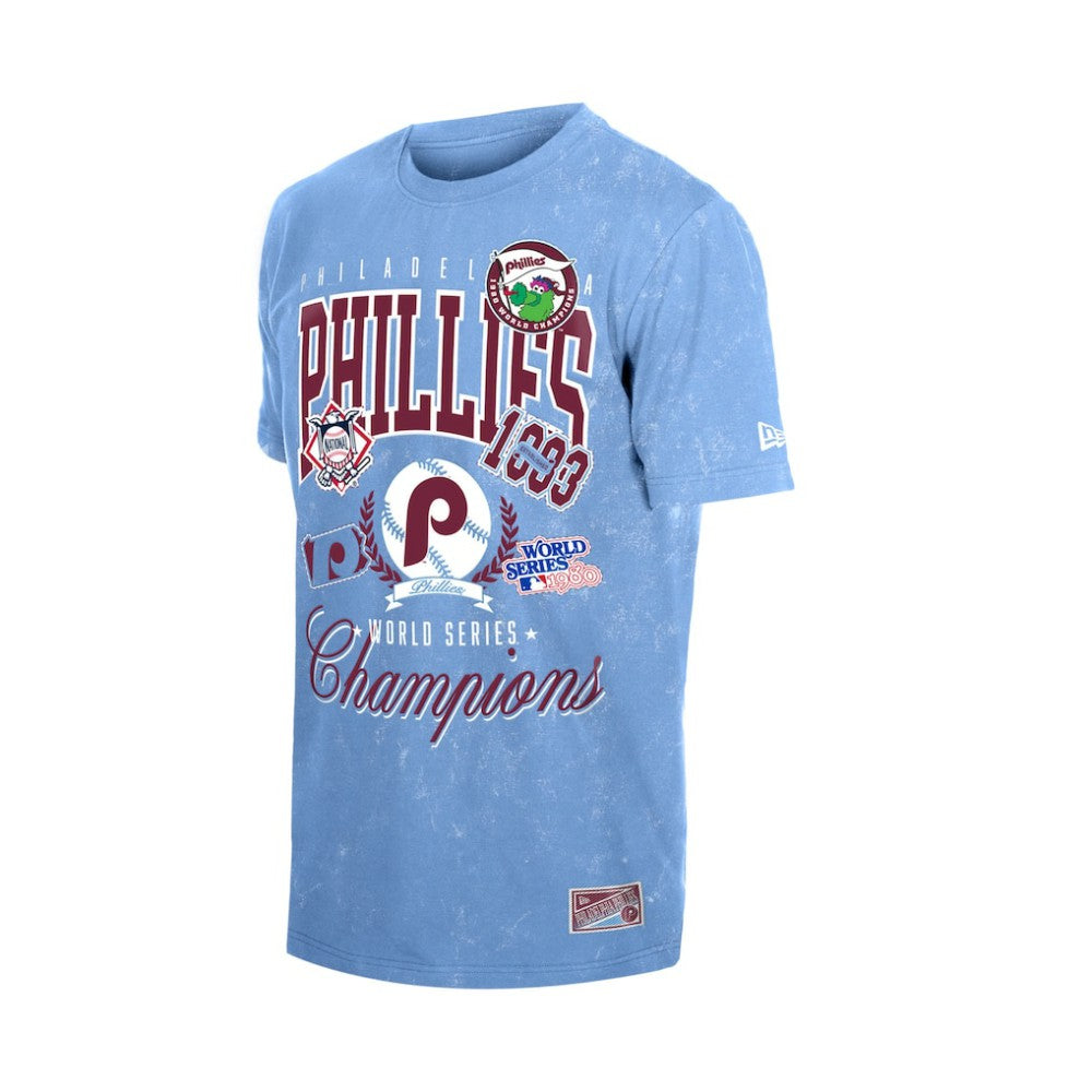 Philadelphia Phillies Mineral Wash T-Shirt - Light Blue | New Era