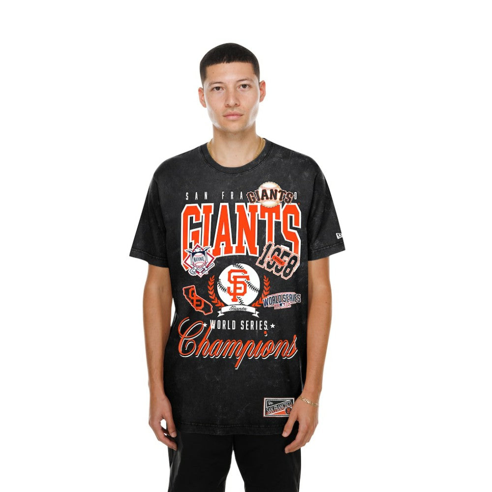 San Francisco Giants Mineral Wash T-Shirt - Black | New Era