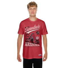 Arizona Diamondbacks  Oversized Throwback Distressed T-Shirt - Red | New Era