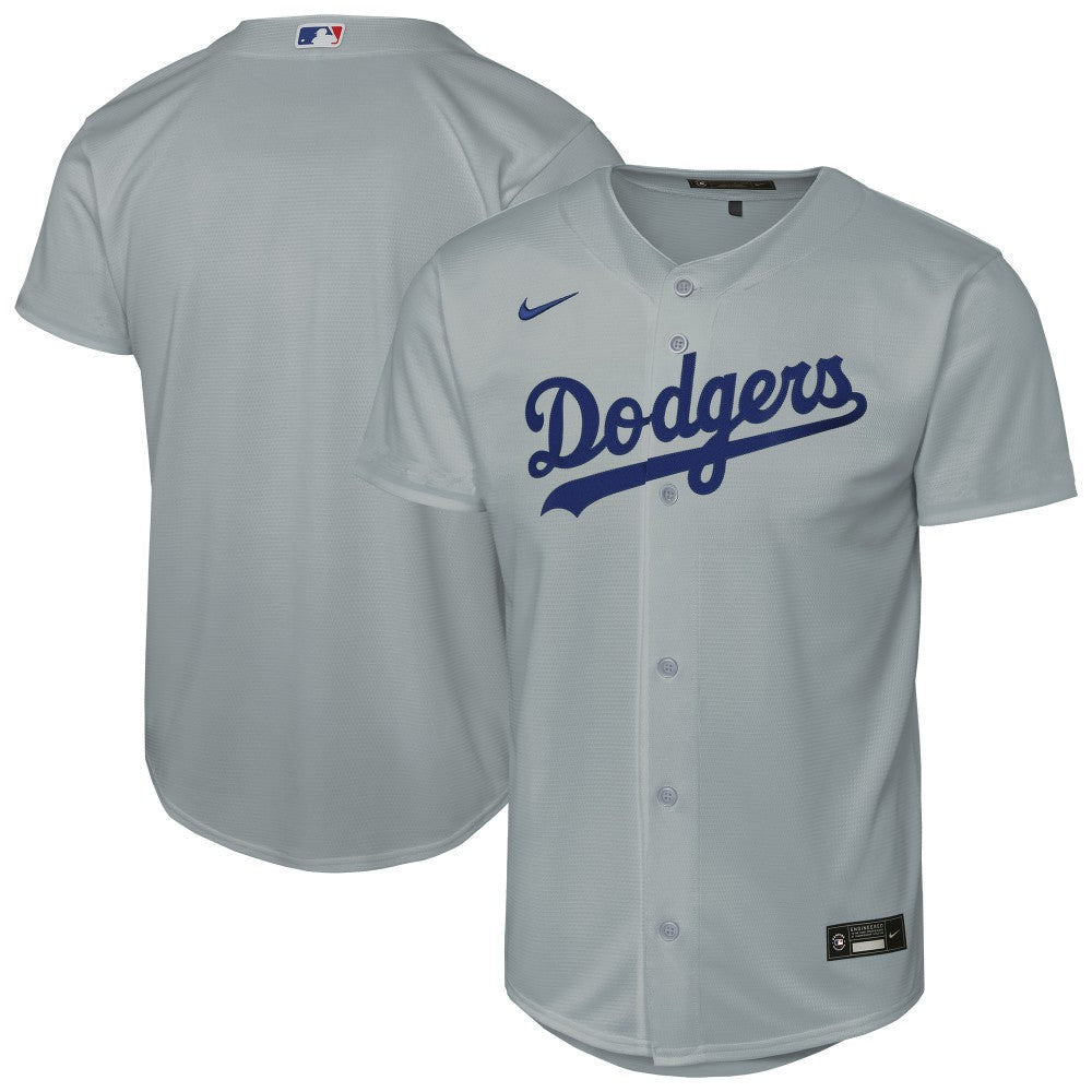 Los Angeles Dodgers Youth Alternate Replica Jersey - Gray | Nike