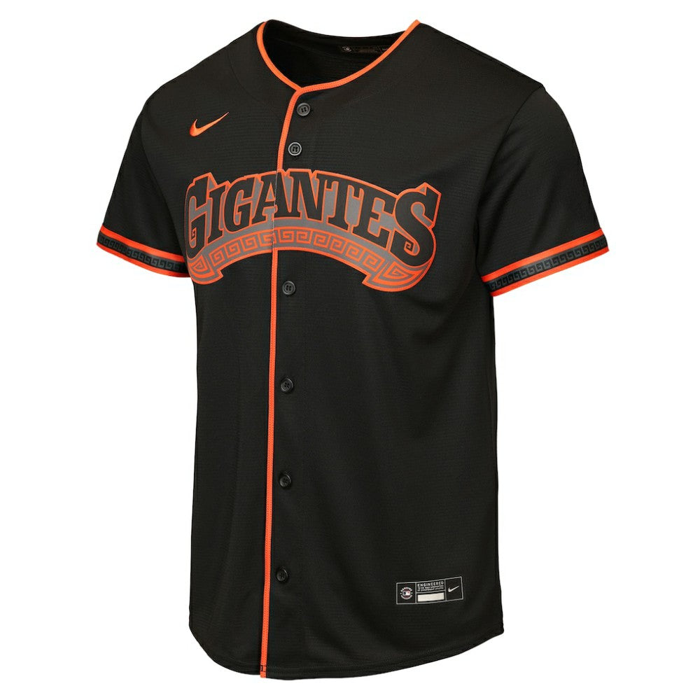 San Francisco Giants Youth Alternate Replica Jersey - Black | Nike