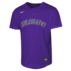 Kris Bryant Colorado Rockies Youth Alternate Replica Jersey - Purple | Nike