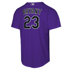 Kris Bryant Colorado Rockies Youth Alternate Replica Jersey - Purple | Nike