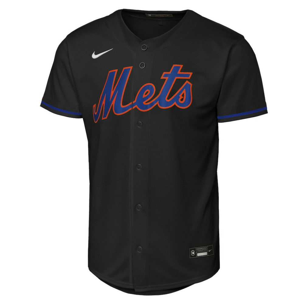Francisco Lindor New York Mets Youth Alternate Replica Jersey - Black | Nike