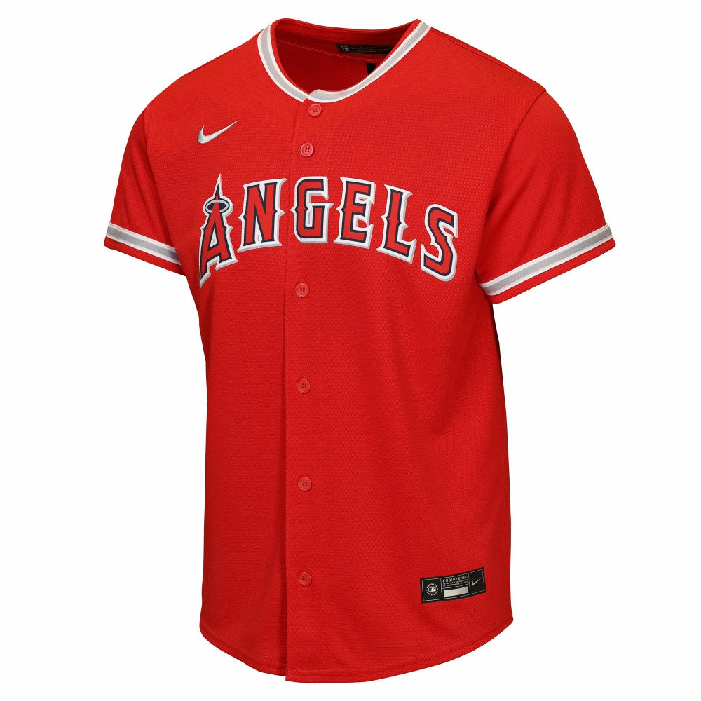 Mike Trout Los Angeles Angels Youth Alternate Replica Jersey - Red | Nike