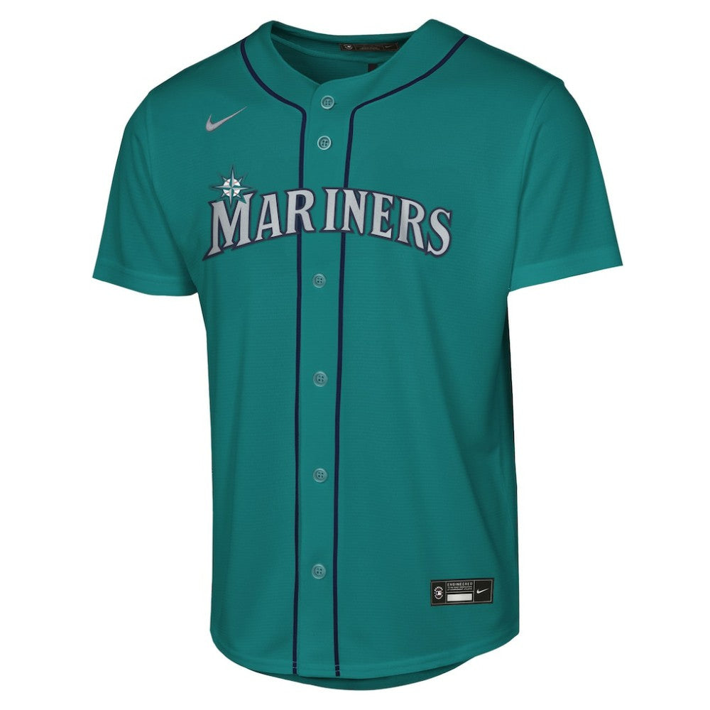 Cal Raleigh Seattle Mariners Youth Alternate Replica Jersey - Teal | Nike