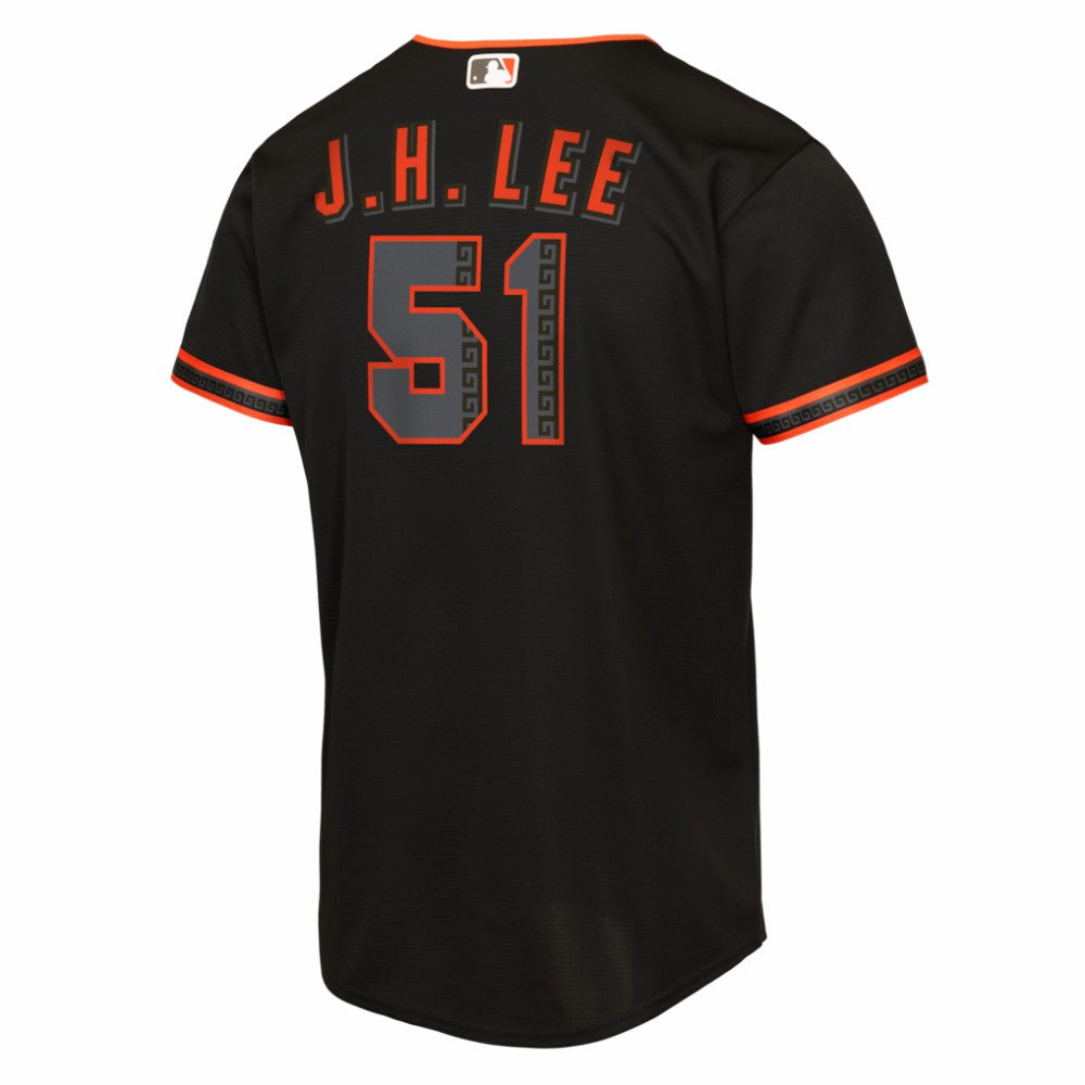 Jung Hoo Lee San Francisco Giants Youth Alternate 2 Replica Jersey - Black | Nike
