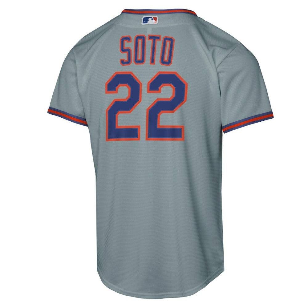 Juan Soto New York Mets Youth Road Replica Jersey - Gray | Nike