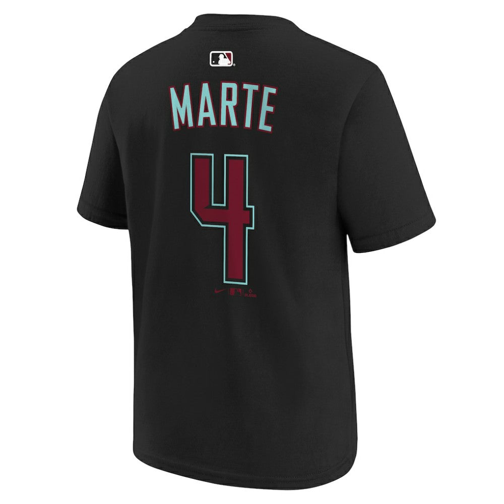 Ketel Marte Arizona Diamondbacks Youth Name & Number T-Shirt - Black | Nike